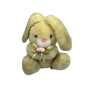 Vintage America Wego E2301 6 1/2" Easter sitting with Rose Rabbit Bunny